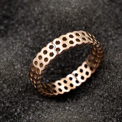 Honeycomb Ring - Rose Gold