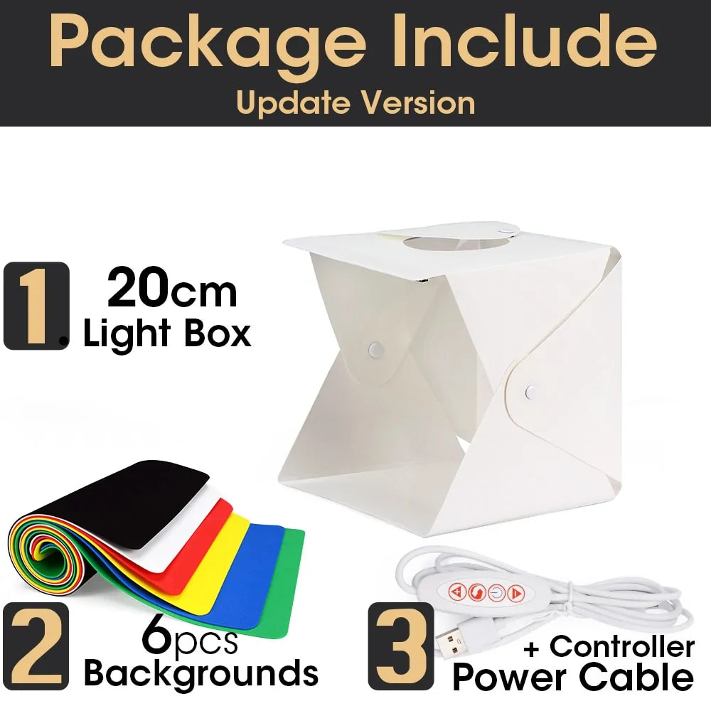 Portable Photography Photo Studio LED Light Box