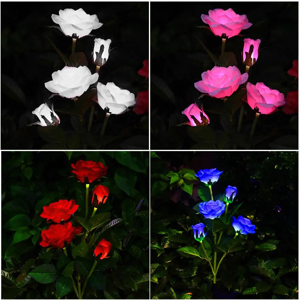 LED Solar Flower Lamp