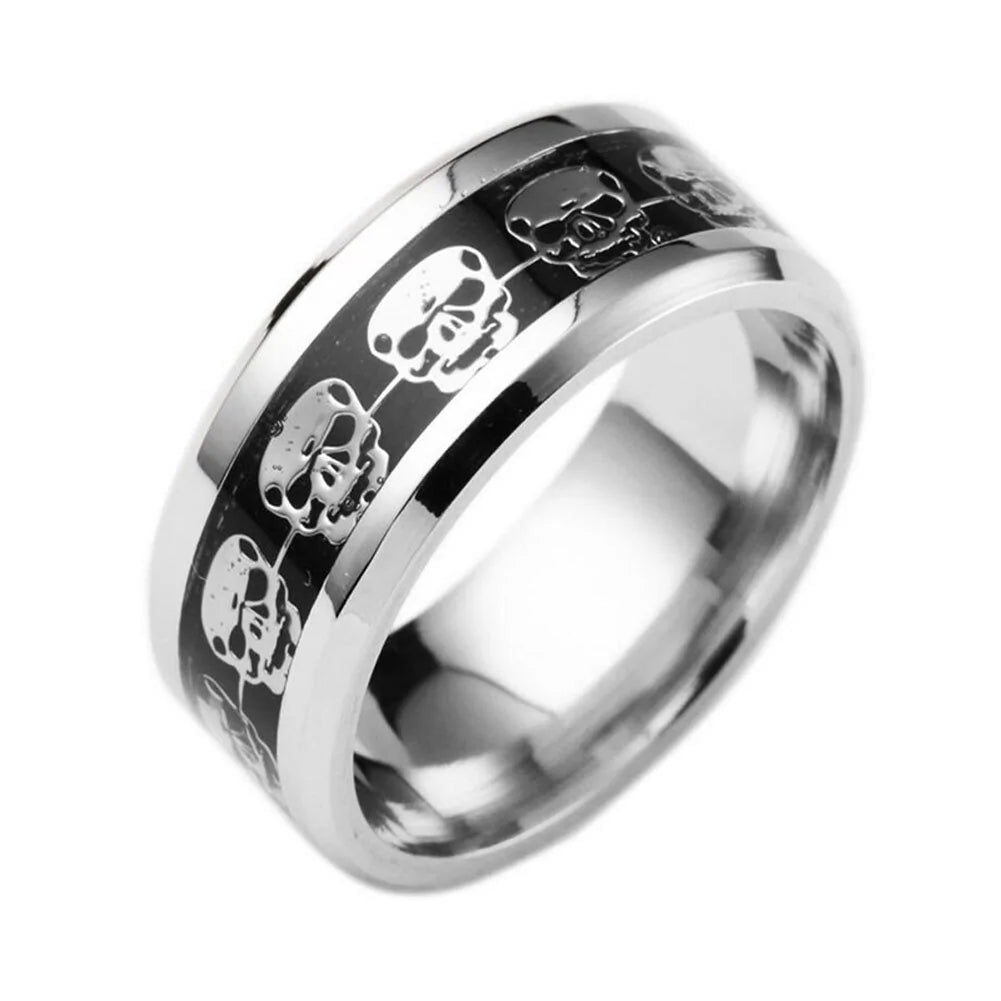 Stainless Steel Skull Ring for Men