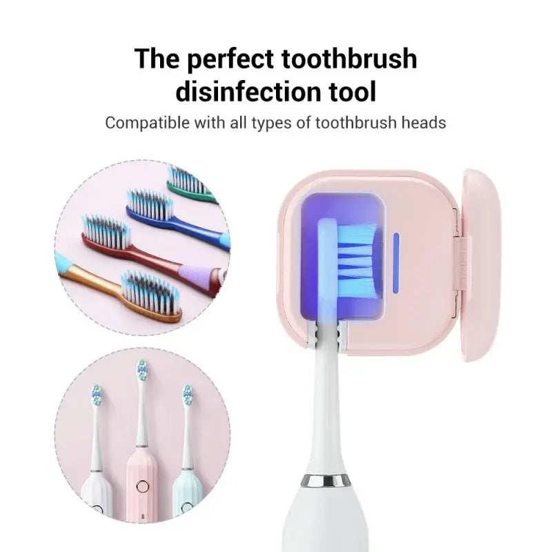 Blue Light UV Toothbrush Head Disinfection Box