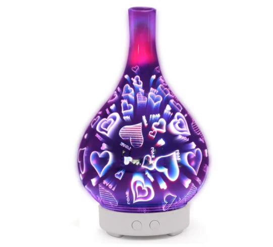 Firework Glass Humidifier Lamp