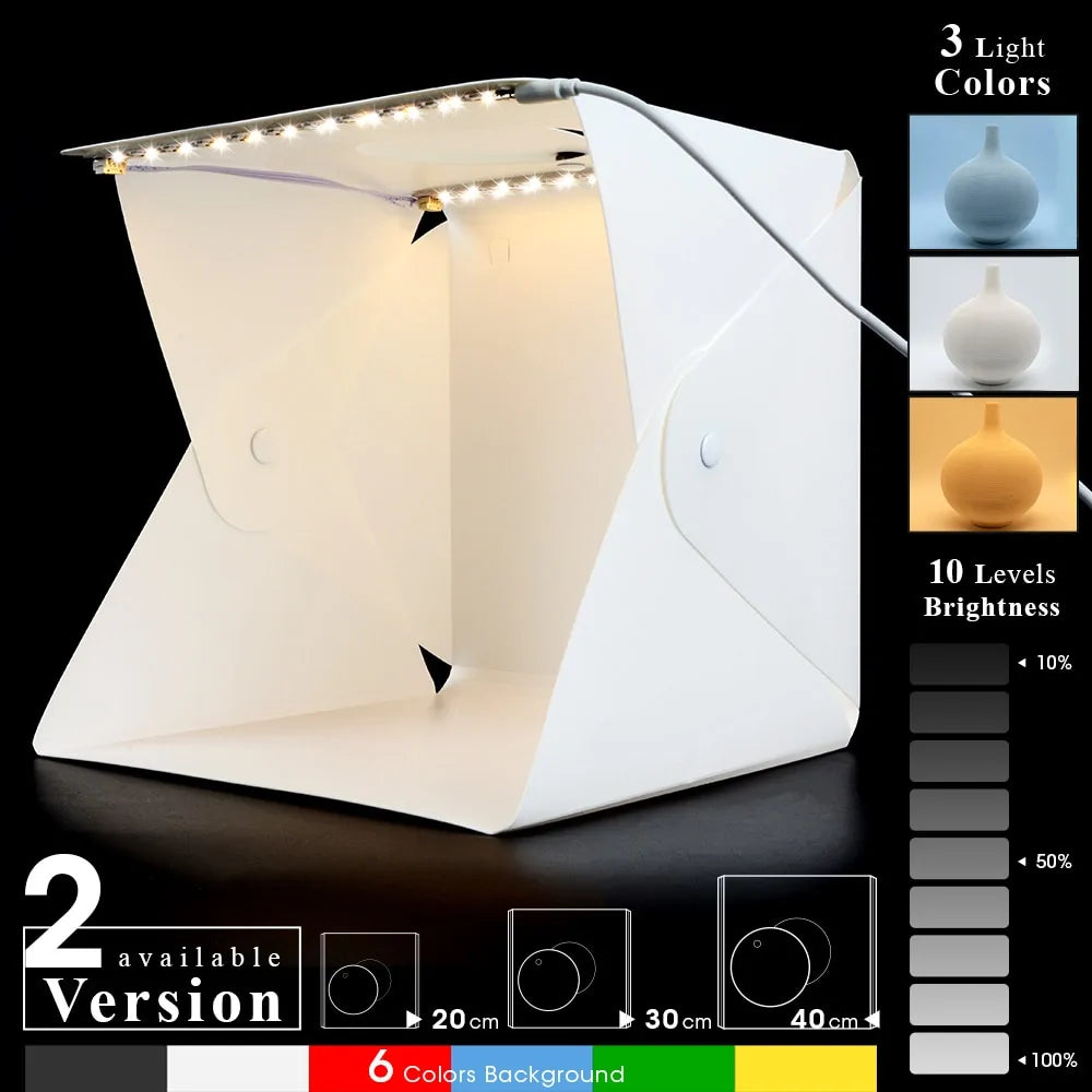 Portable Photography Photo Studio LED Light Box