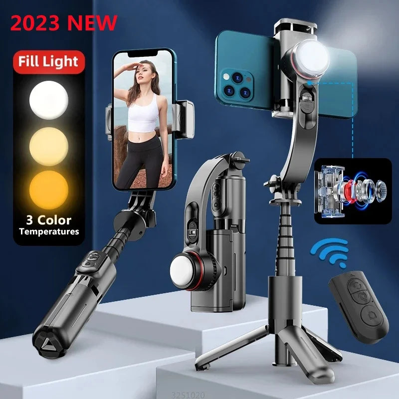 Gimbal Stabilizer Selfie Stick Tripod